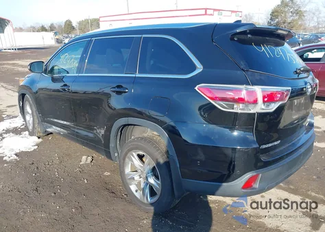 2015 Toyota Highlander Limited V6 from USA, damaged, VIN 5TDDKRFH9FS148666